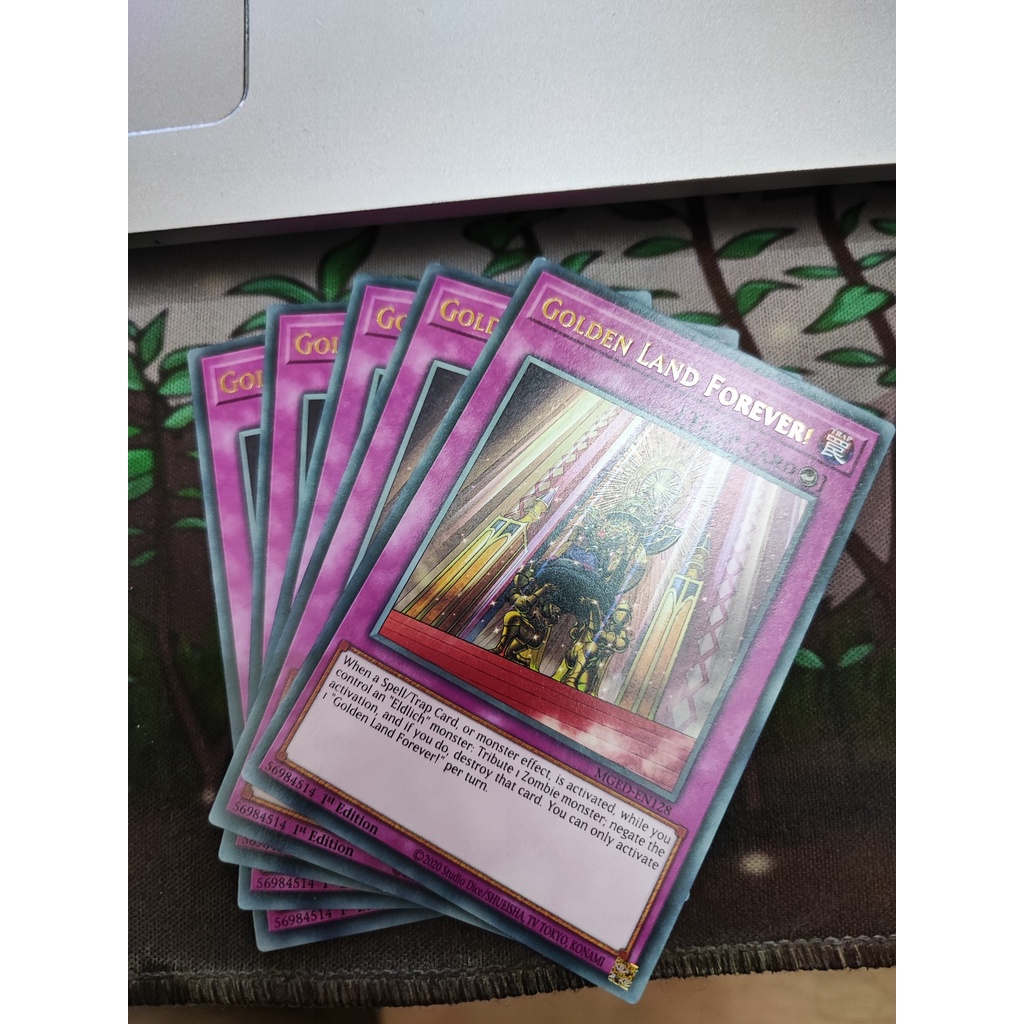 1 lá thẻ bài Golden Land Forever! - MGED-EN128 - Rare 1st Edition