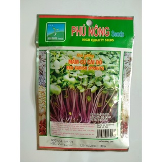 Gói 30gram hạt giống mầm củ cải đỏ