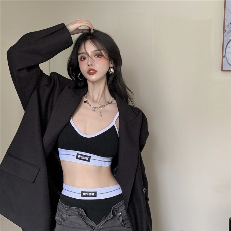 【Cocory】 Set Áo Ngực & Quần Lót Nữ Viền Màu tương Phản Thời Trang | BigBuy360 - bigbuy360.vn