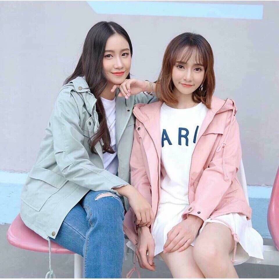 Xả lỗ Áo khoác kaki mũ túi hộp 2 lớp bao đẹp | BigBuy360 - bigbuy360.vn