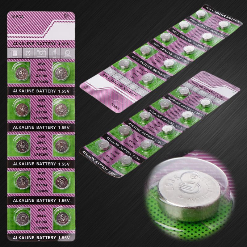 Set 10 Nút Bấm 1.55V LR936 AG9 Chuyên Dụng Cho Thiết Bị Điện Tử