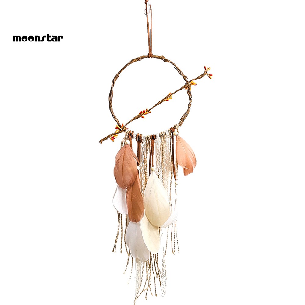 Dreamcatcher trang trí lông vũ kiểu vintage