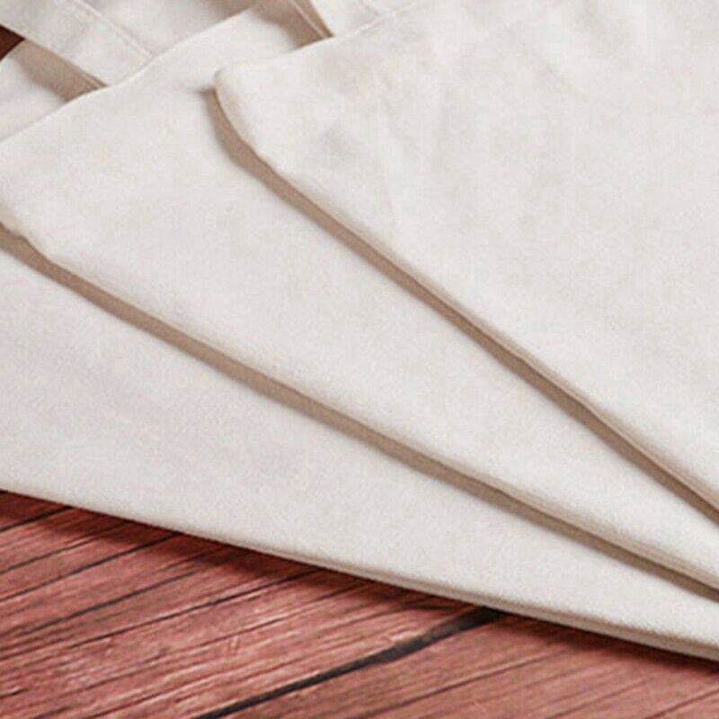 Túi mua sắm màu trơn chất vải canvas cotton kiểu dáng trẻ trung dành cho nam và nữ