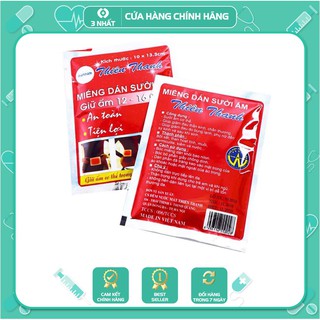 Miếng dán sưởi Thiên Thanh - chườm ấm mùa đông - Túi 1 miếng