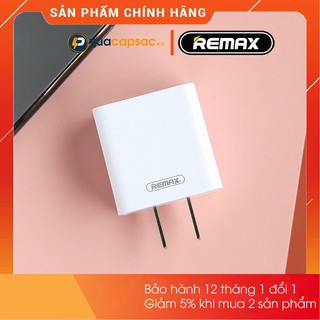 Củ sạc nhanh iphone 2.1a chính hãng remax rp u110