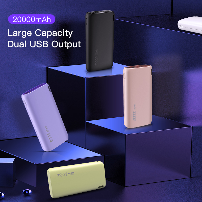 Sạc Dự Phòng 20000mah Kuulaa Kl-Yd14 2 Cổng Usb Màu Macaron Chất Lượng Cao Tiện Dụng Cho Xiaomi Samsung Iphone