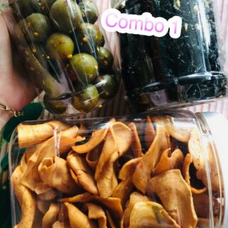 COMBO 3 HŨ SẤU RIM CHUA CAY+TAI HEO MẮM ỚT+RONG BIỂN CHẤY TỎI