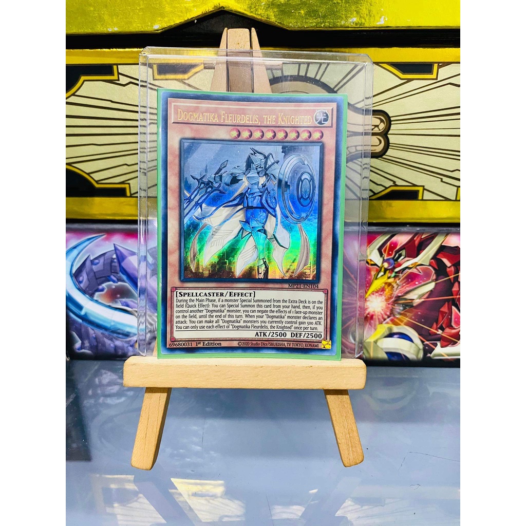 Lá bài thẻ bài Yugioh Dogmatika Fleurdelis the Knighted - Ultra Rare - Tặng bọc bài nhựa bảo quản