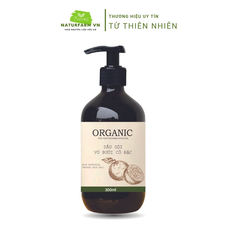Dầu gội bưởi cô đặc thiên nhiên 300ML sạch gàu, kích mọc tóc nhanh, ngăn rụng tóc