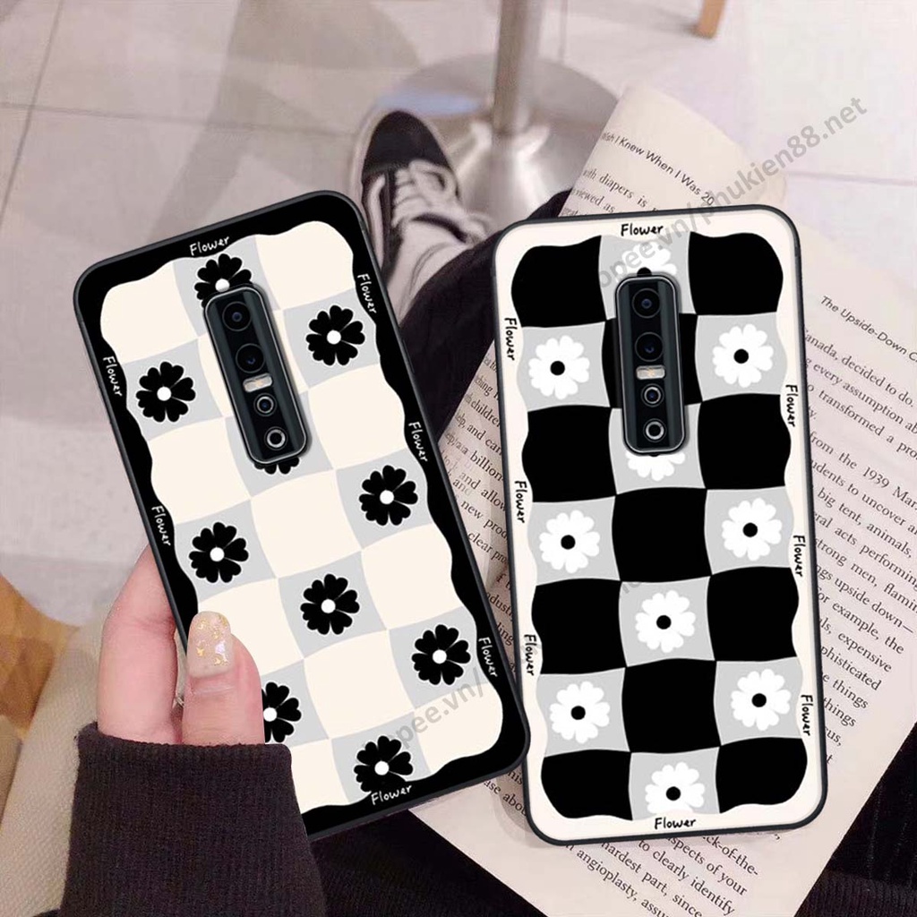 Ốp lưng Vivo V17 Pro ốp điện thoại LineBear, bé tóc xù, hoa siêu đẹp