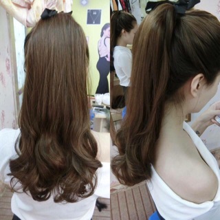 Tóc cột đuôi xoăn 38cm