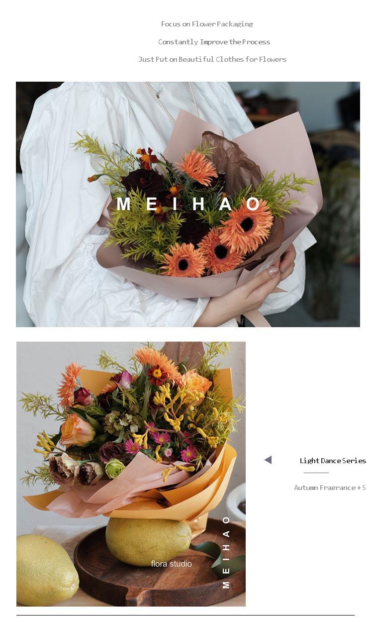 20 tờ giấy bọc hoa gói quà chống nước một màu nhã nhặn | BigBuy360 - bigbuy360.vn