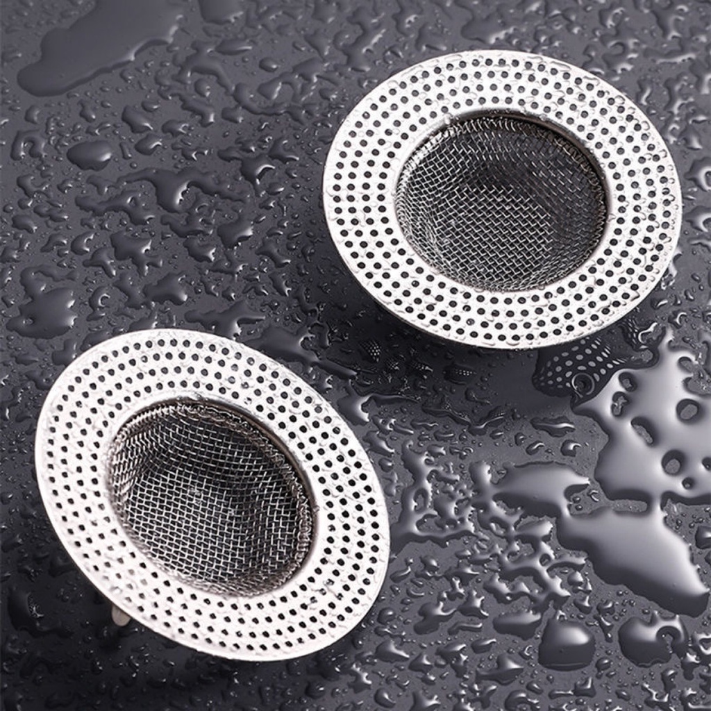 Dụng cụ bịt nắp cống lưới lọc rác inox cho nhà bếp phòng tắm chặn rác chống tắc nghẽn không gỉ