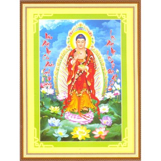 Tranh Đính Đá ABC 3D Phật A Di Đà 63083 (KHÁCH TỰ ĐÍNH) KT:60X86CM
