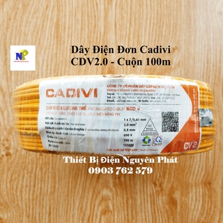 [CADIVI] Dây Điện Đơn CDV2.0 - Cuộn 100m