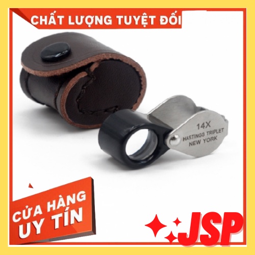 Kính lúp 14x NEWYORK soi kim cuong đa quý GIA trang sức kính lúp cầm tay mini.