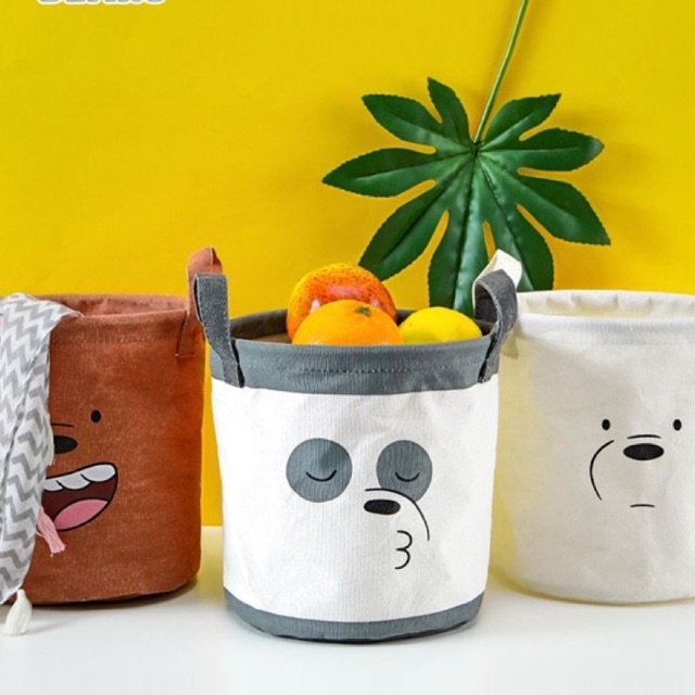 GIỎ VẢI WE BARE BEAR X MINISO