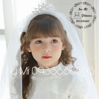 Cài tóc cô dâu cho bé - Lúp vương miện cao cấp cho bé [ TPHCM] [ Hàng sẵn]