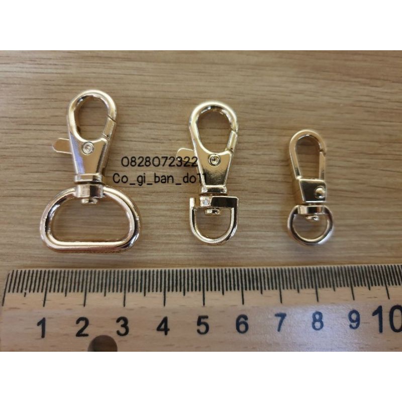 1 Cặp Khoá Càng Cua, Khoá Treo Túi Xách Cao Cấp Bằng Antimon Không Gỉ.