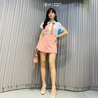 Quần sooc trước giả khuy CChat Clothes