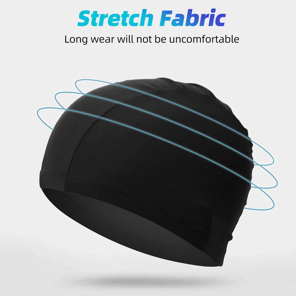 Mũ bơi Fonken bằng polyester siêu mỏng co giãn bảo vệ tai cho người lớn và trẻ em