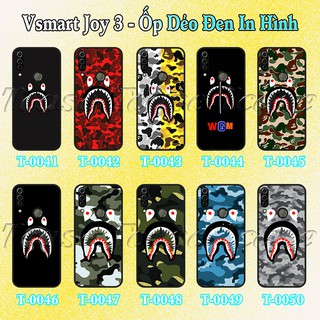 Ốp lưng Vsmart Joy 3 dẻo đen in hình Bape