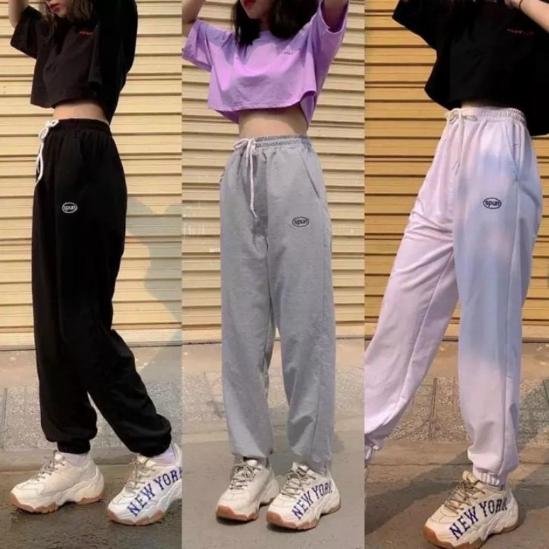 Quần boom thêu unisex nam nữ