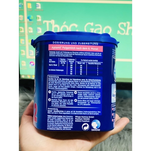 Mẫu mới Sữa Aptamil đêm nội địa Đức 400gr giúp bé ngủ ngon sâu giấc