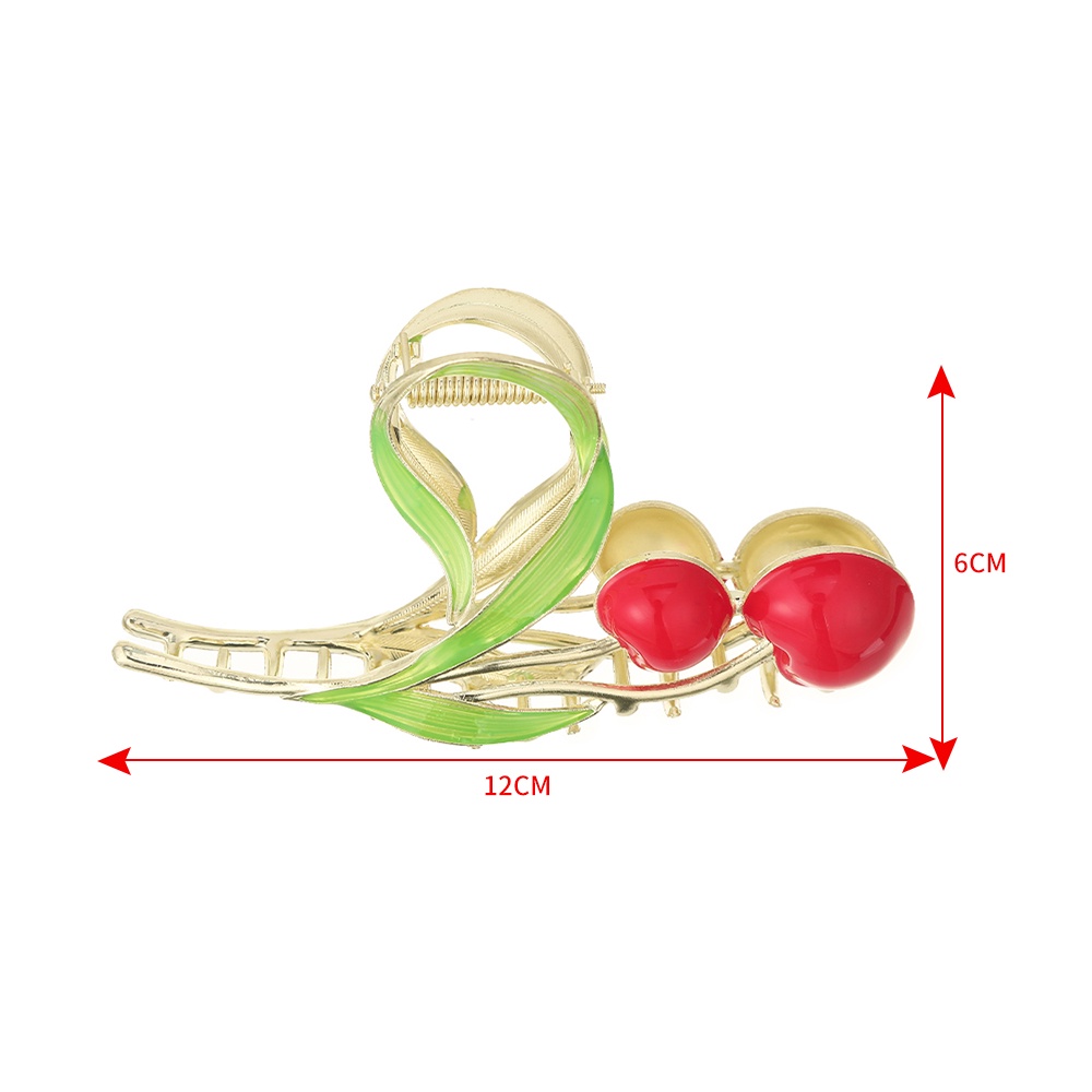 Kẹp tóc HAIMEIKANG trang trí quả cherry xinh xắn thời trang dành cho nữ
