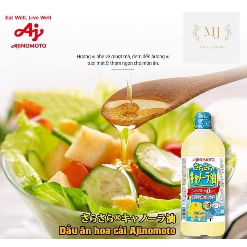 Dầu ăn hoa cả Ajinomoto Nhật