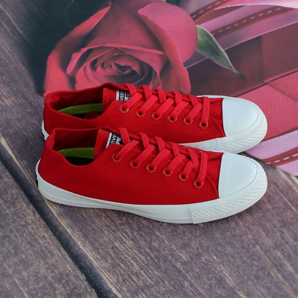 Giày Chuck II Nam Đỏ Tươi Cổ Thấp