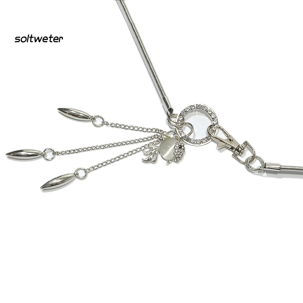 Thắt Lưng Mặt Hình Cá Vàng Kim Loại Đính Đá Thời Trang Cho Nữ