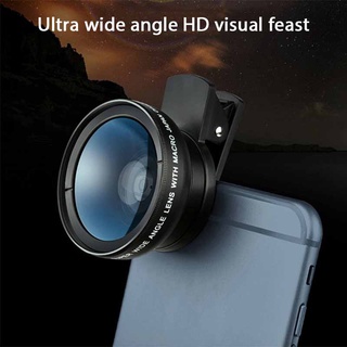 Lens chụp ảnh cho điện thoại 2 in 1 Set ống kính 0.45x góc siêu rộng & ống kính macro 12.5x có kẹp gắn dùng cho điện thoại