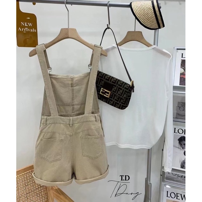 🎄 Set quần yếm jean mix pull giấy siêu đẹp. Size S M | BigBuy360 - bigbuy360.vn
