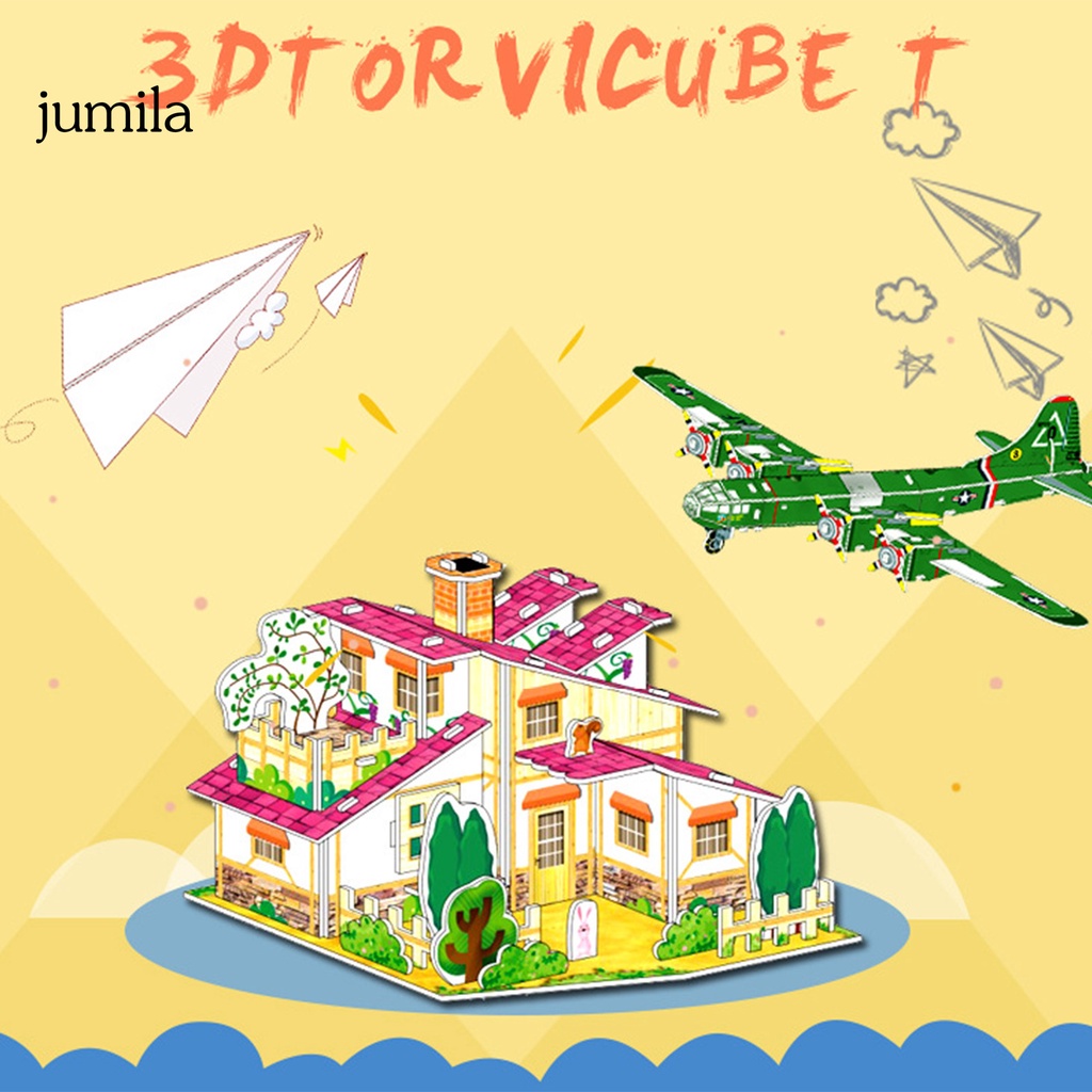 Bộ Xếp Hình 3d Bằng Giấy Cho Bé
