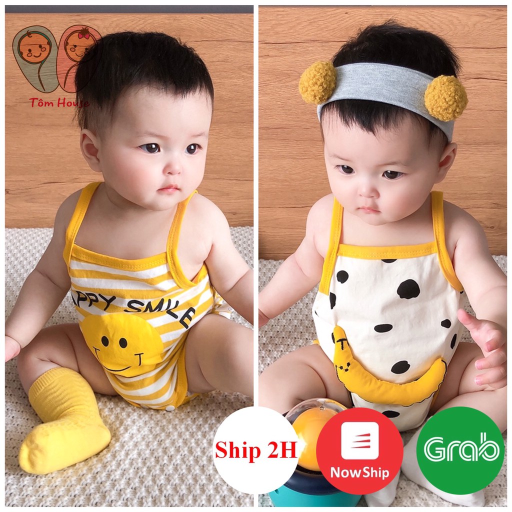 Body 2 Dây Chất Cotton Mùa Hè Siêu Mát Mùa, Bộ ÁO Liền Quần Hàng Quảng Châu Cao Cấp Cho Bé Trai, Bé Gái