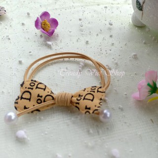 (Hot sale) Dây buộc tóc, Nơ buộc tóc Dior đính đá