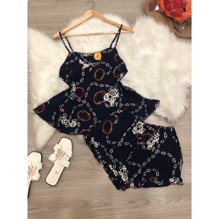 Bộ đùi lụa 2 dây thời trang