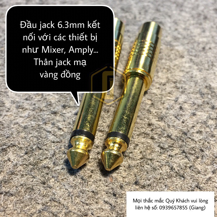 Jack Chuyển Đổi AV Hoa Sen Ra 6 Ly (6.3mm)