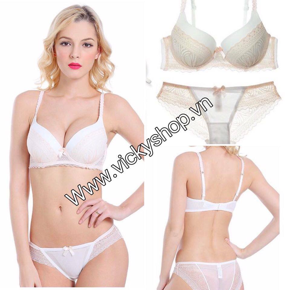Bộ đồ lót Vic cao cấp , mút vừa có gọng , form nâng ôm ngực đẹp , chất mềm mặc bao êm .