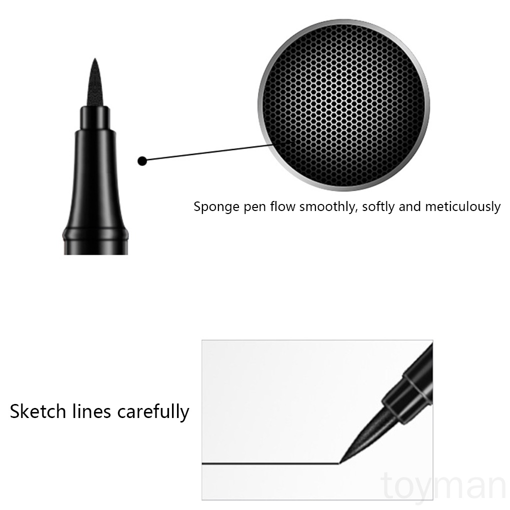 [Hàng mới về] Bút kẻ mắt dạng lỏng màu đen nhanh khô chống thấm nước lâu trôi