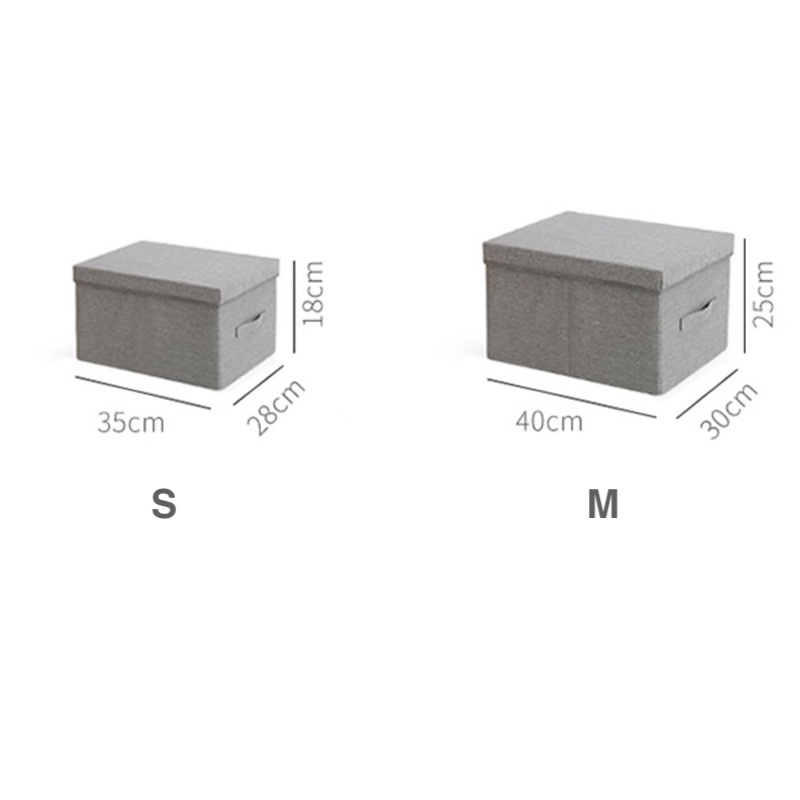 SUPO DEPOT - Hộp vải đựng quần áo cỡ lớn gấp gọn có nắp hộp đựng đồ đa năng sắp xếp tủ quần áo