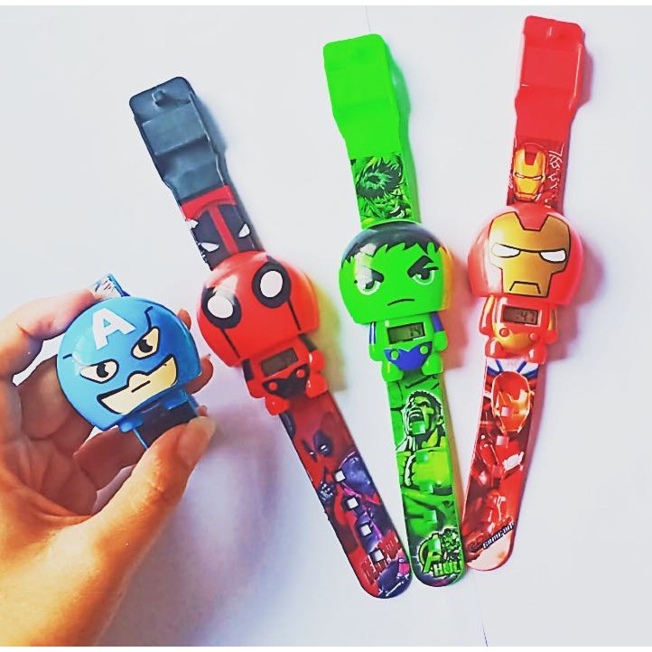 Đồng Hồ Đeo Tay Hình Siêu Anh Hùng Dễ Thương Cho Bé
