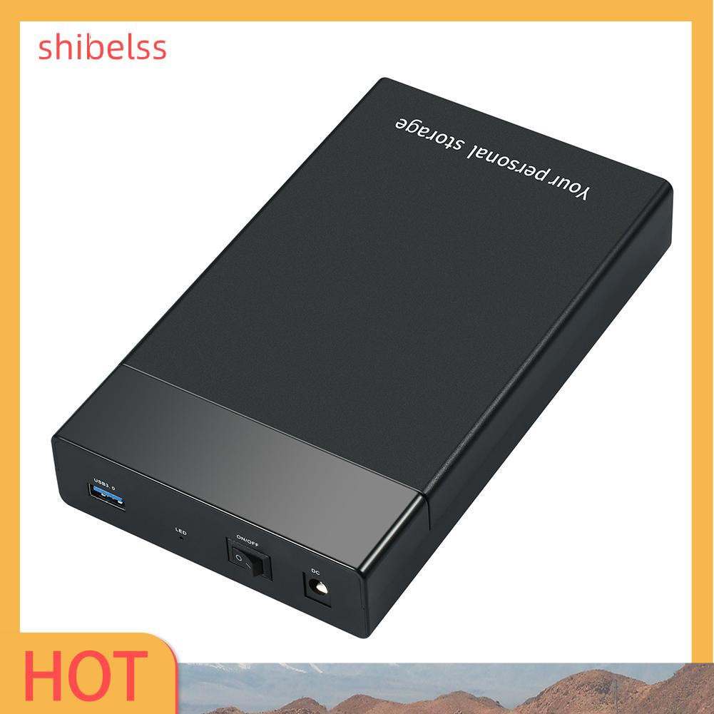 Vỏ Đựng Ổ Cứng Ngoài Shibelsss Chuyển Từ Usb 3.0 Sang 3.5 Inch Sata Iii 5gbps Ốp