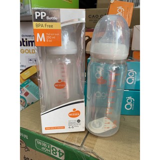 Bình sữa Wesser cổ hẹp 250ml chính hãng