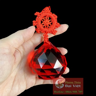 Quả cầu treo Vát Cạnh - màu Đỏ