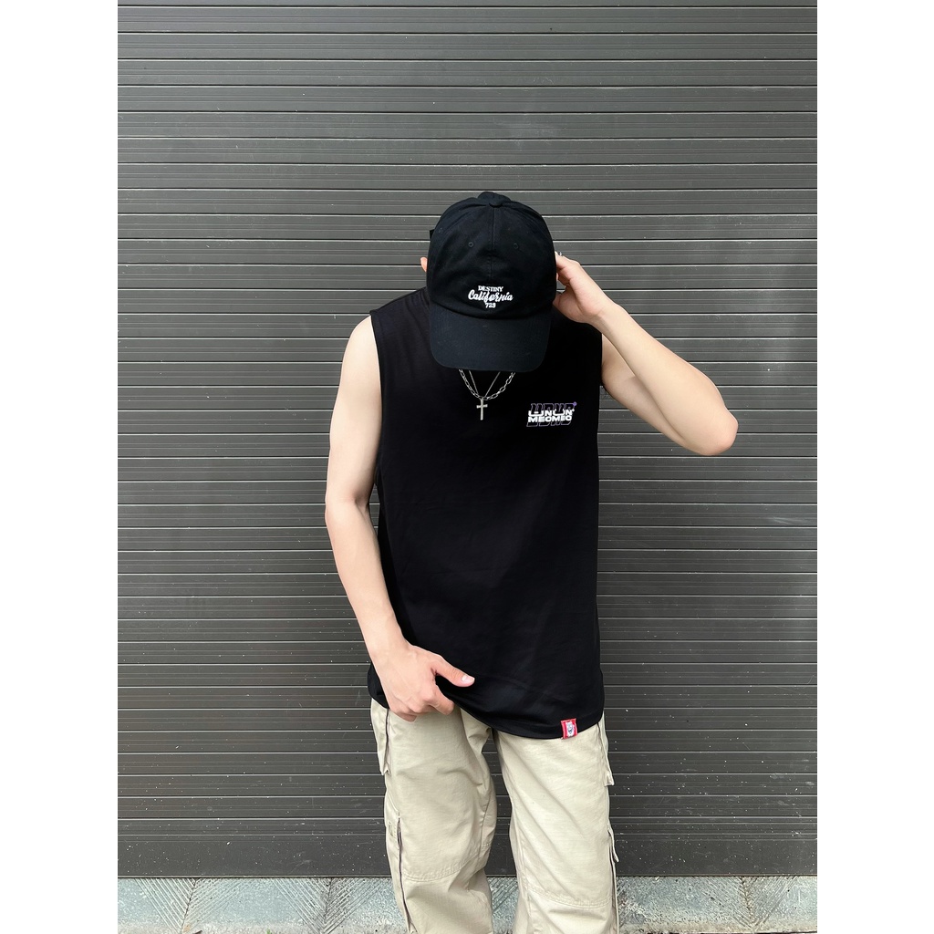 Áo tanktop unisex Ủn Ủn Meo Meo® Logo U2M2