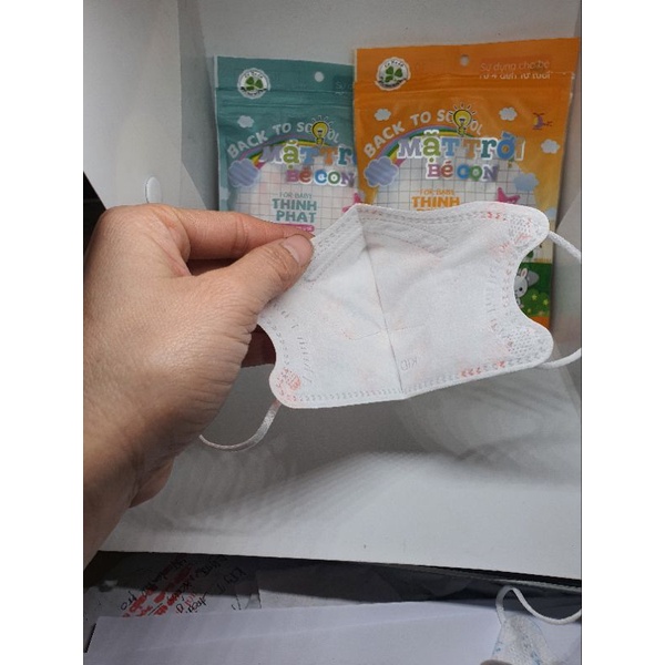 Túi 10 chiếc khẩu trang y tế 6D Mask Trẻ em (đeo êm tai bé)