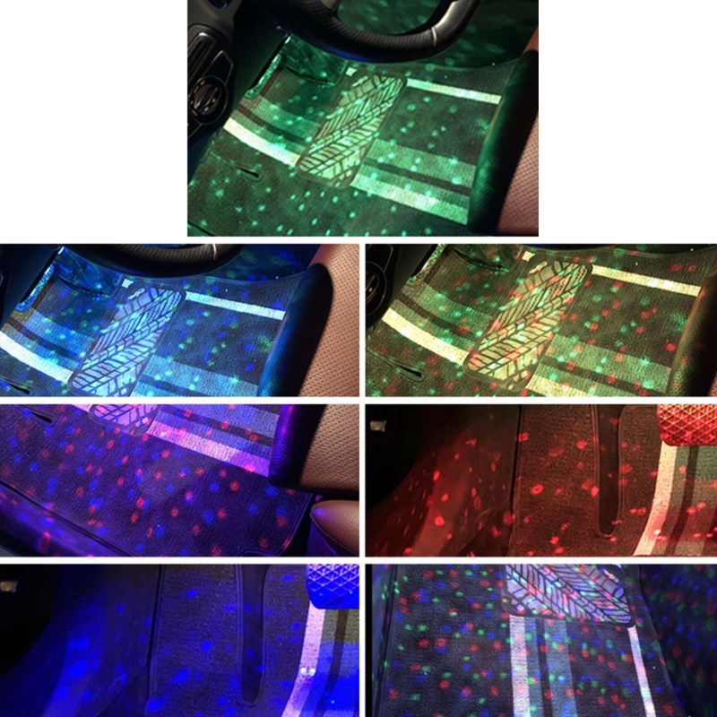 Set 4 Dải Đèn LED Trang Trí Nội Thất Xe Hơi