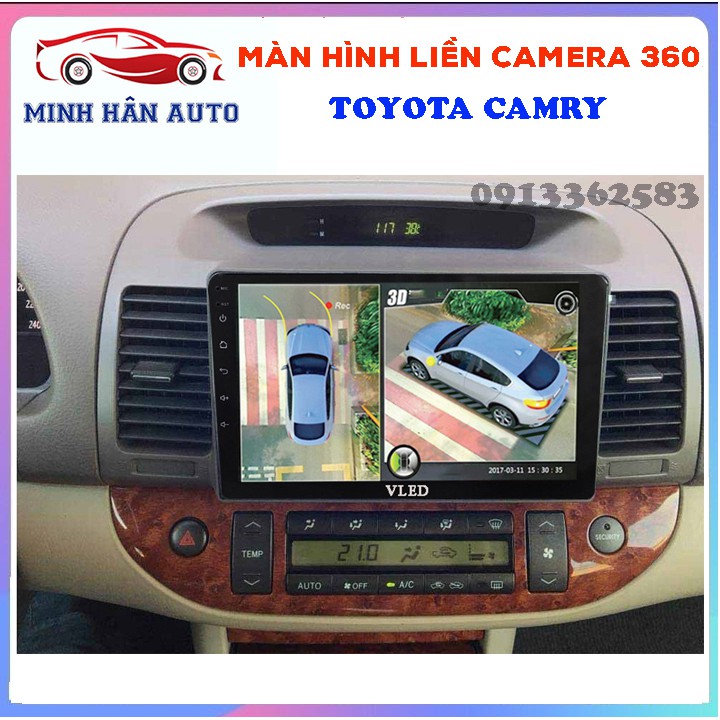 Bộ màn hình liền camera 360 cho xe TOYOTA CAMRY - shop phụ kiện ô tô, camera lùi siêu nét, những phụ kiện cho ô tô